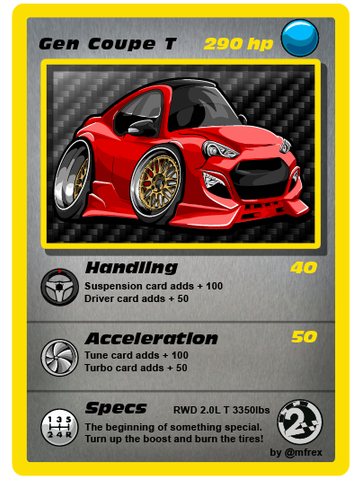 Chicane Card Stage 2 Gen Coupe T